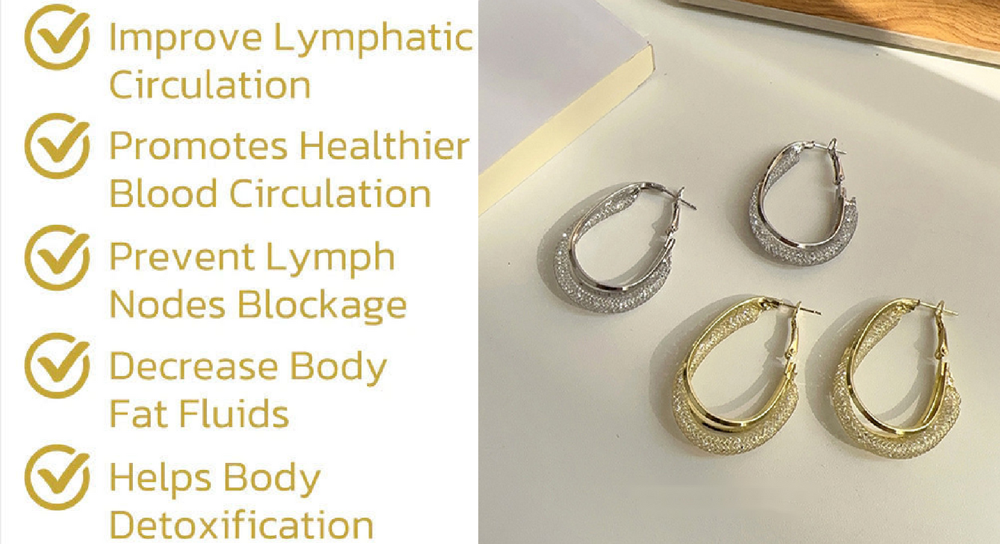 Lymphatische Mode-Oval-Ohrringe